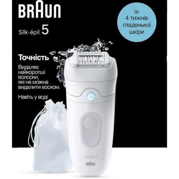 Епілятор Braun Silk-epil 5 SE 5-011, Білий - № 3 Епілятор Braun Silk-epil 5 SE 5-011, Білий - № 3