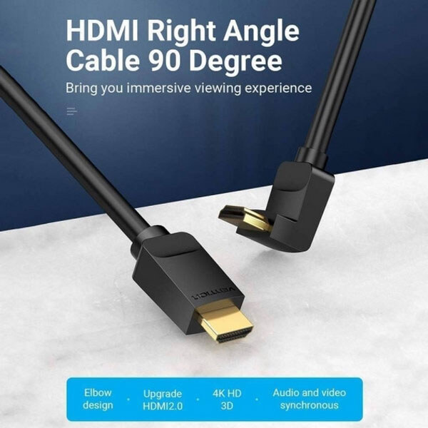 Кабель Vention AARBH, HDMI, 2.0 м., Чорний - № 2 Кабель Vention AARBH, HDMI, 2.0 м., Чорний - № 2