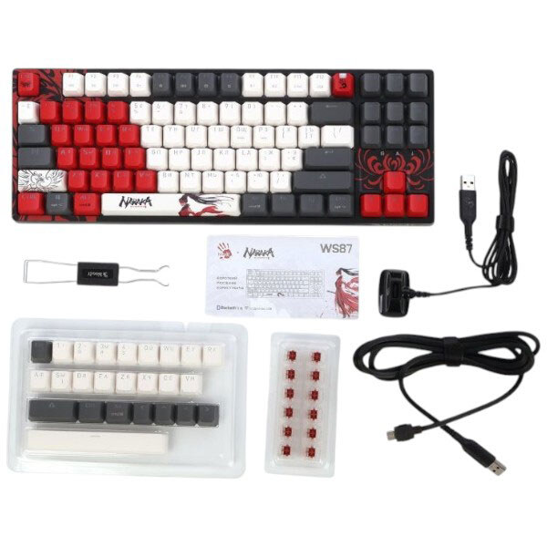 Клавіатура Bloody WS87 RGB Naraka, Різнокольоровий - № 5 Клавіатура Bloody WS87 RGB Naraka, Різнокольоровий - № 5