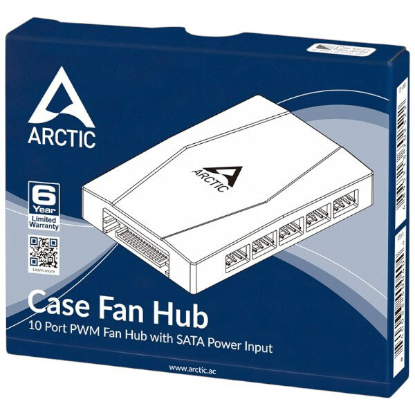 Контролер для вентиляторів Arctic Case Fan Hub, Чорний - № 6 Контролер для вентиляторів Arctic Case Fan Hub, Чорний - № 6
