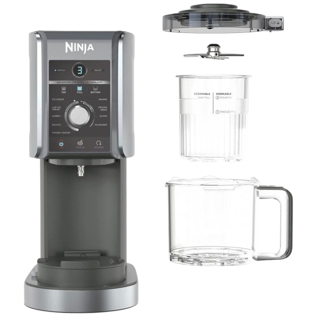 Морожениця Ninja Creami Deluxe NC501EU, Черный - № 4 Морожениця Ninja Creami Deluxe NC501EU, Черный - № 4