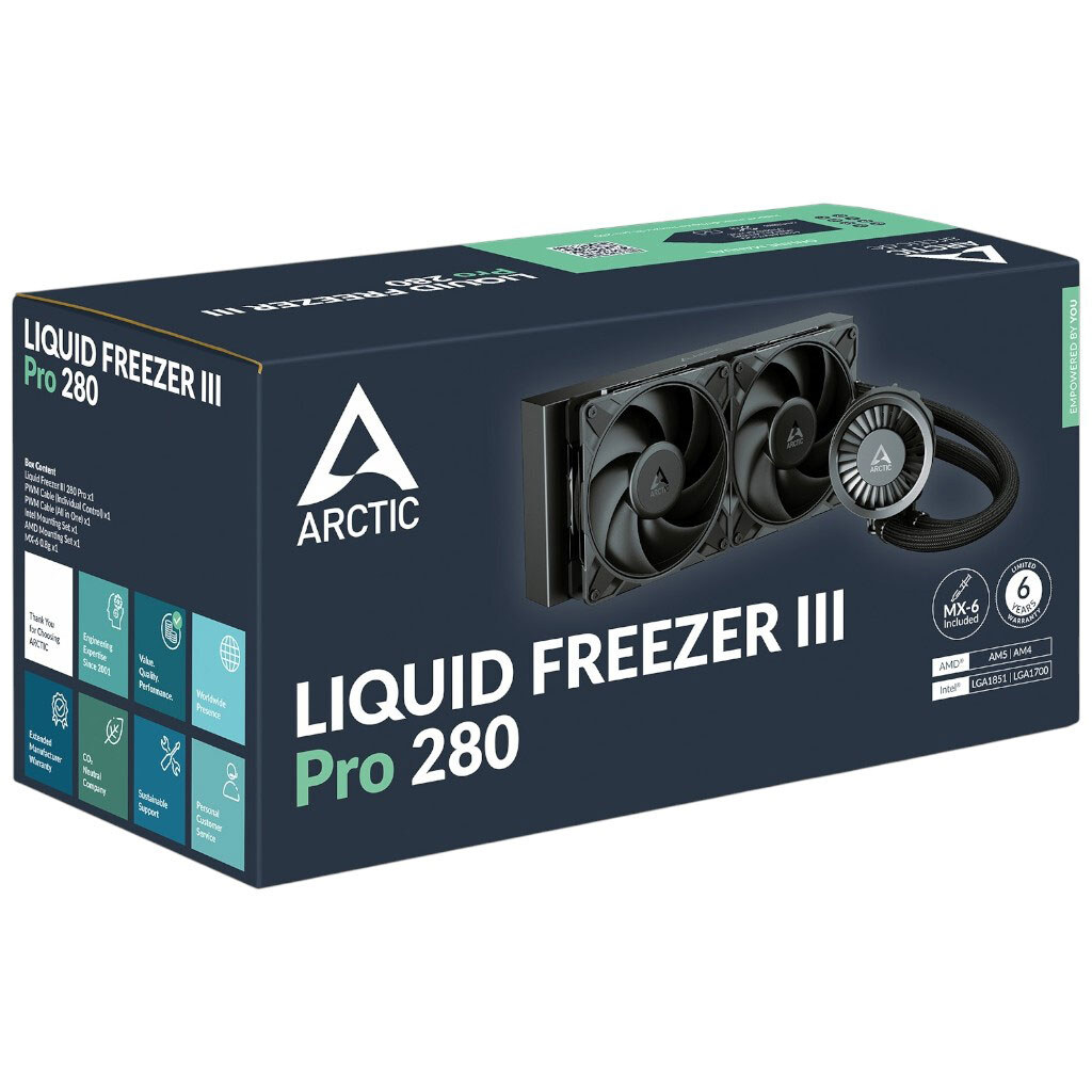 Система водяного охолодження Arctic Liquid Freezer III Pro 280, Черный - № 5 Система водяного охолодження Arctic Liquid Freezer III Pro 280, Черный - № 5