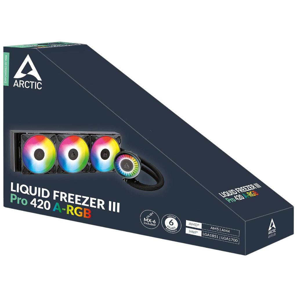 Система водяного охлаження Arctic Liquid Freezer III Pro 420 A-RGB, Чорний - № 5 Система водяного охлаження Arctic Liquid Freezer III Pro 420 A-RGB, Чорний - № 5