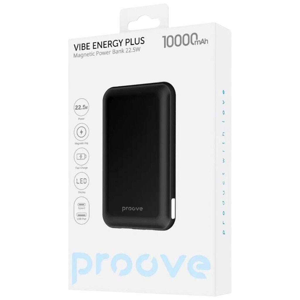 Портативна батарея (Power Bank) Proove Vibe Energy Plus, 10000 mAh, Чорний - № 3 Портативна батарея (Power Bank) Proove Vibe Energy Plus, 10000 mAh, Чорний - № 3