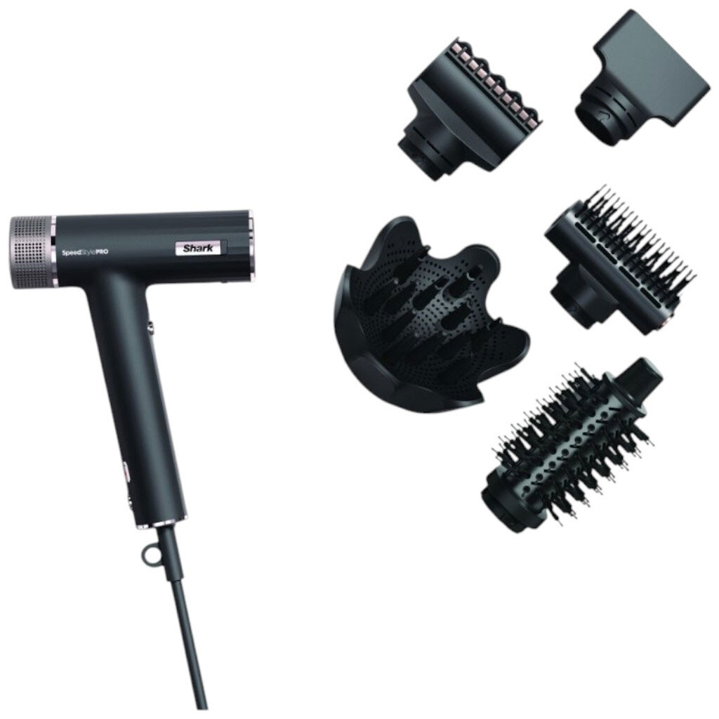 Фен Shark SpeedStyle Pro Hair Dryer System HD752EU, Чорний - № 2 Фен Shark SpeedStyle Pro Hair Dryer System HD752EU, Чорний - № 2
