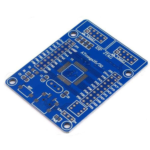 Отладочная плата ATmega16/32 AVR PCB Blue - № 1 Отладочная плата ATmega16/32 AVR PCB Blue - № 1