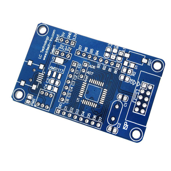 Отладочная плата ATmega8/48/88/168 AVR PCB Blue - № 1 Отладочная плата ATmega8/48/88/168 AVR PCB Blue - № 1