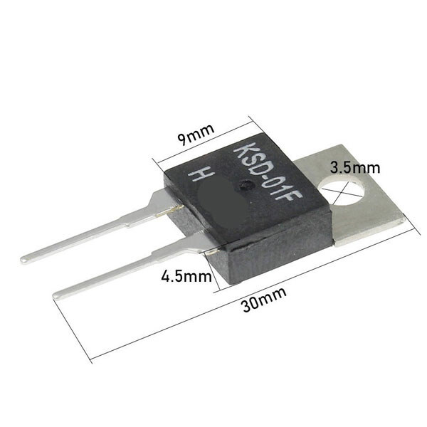 Термозапобіжник KSD-01F-NO-H-60C - № 1 Термозапобіжник KSD-01F-NO-H-60C - № 1