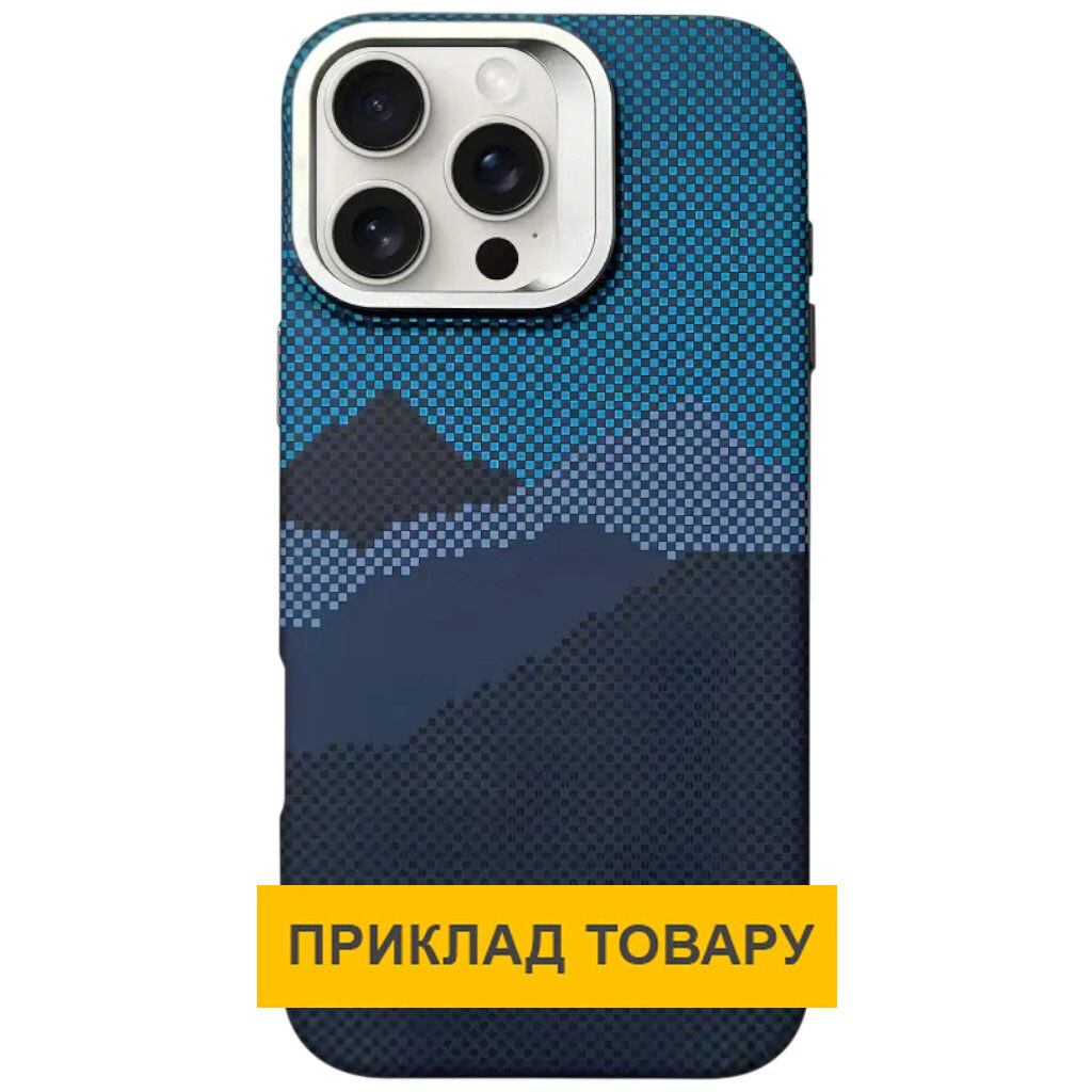 Чехол (накладка) Apple iPhone 16, Epik Pixel Craft, MagSafe, Mountain Blue, Рисунок - № 1 Чехол (накладка) Apple iPhone 16, Epik Pixel Craft, MagSafe, Mountain Blue, Рисунок - № 1