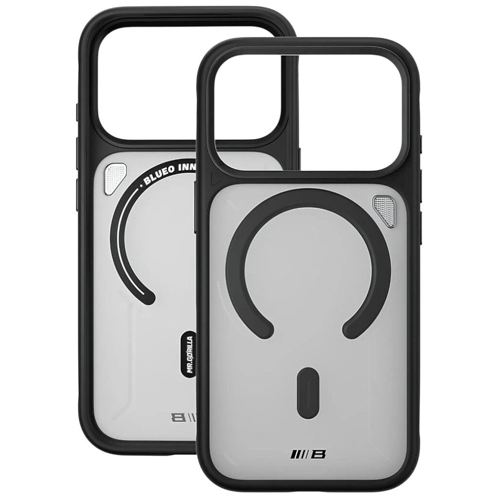 Чехол (накладка) Apple iPhone 17 Pro, Blueo Frosted Heat Dissipation Stand, MagSafe, Черный - № 3 Чехол (накладка) Apple iPhone 17 Pro, Blueo Frosted Heat Dissipation Stand, MagSafe, Черный - № 3