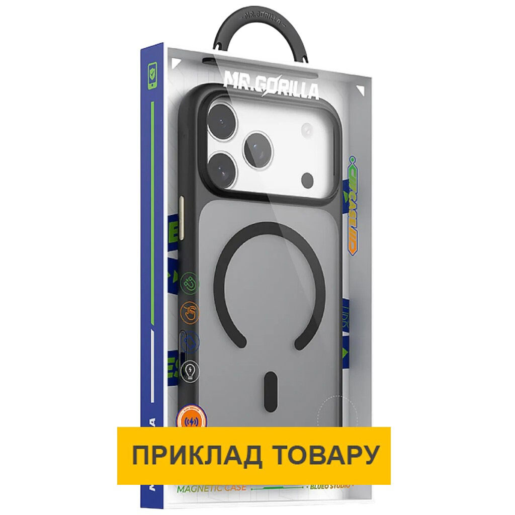 Чохол (накладка) Apple iPhone 17, Blueo Skin Friendly Frosted, MagSafe, Чорний - № 3 Чохол (накладка) Apple iPhone 17, Blueo Skin Friendly Frosted, MagSafe, Чорний - № 3