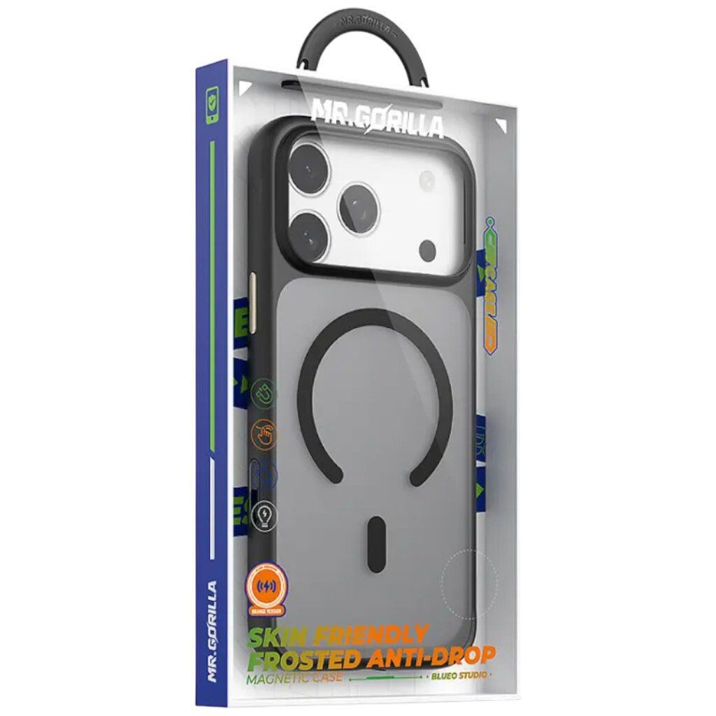 Чохол (накладка) Apple iPhone 17 Pro Max, Blueo Skin Friendly Frosted, MagSafe, Чорний - № 3 Чохол (накладка) Apple iPhone 17 Pro Max, Blueo Skin Friendly Frosted, MagSafe, Чорний - № 3