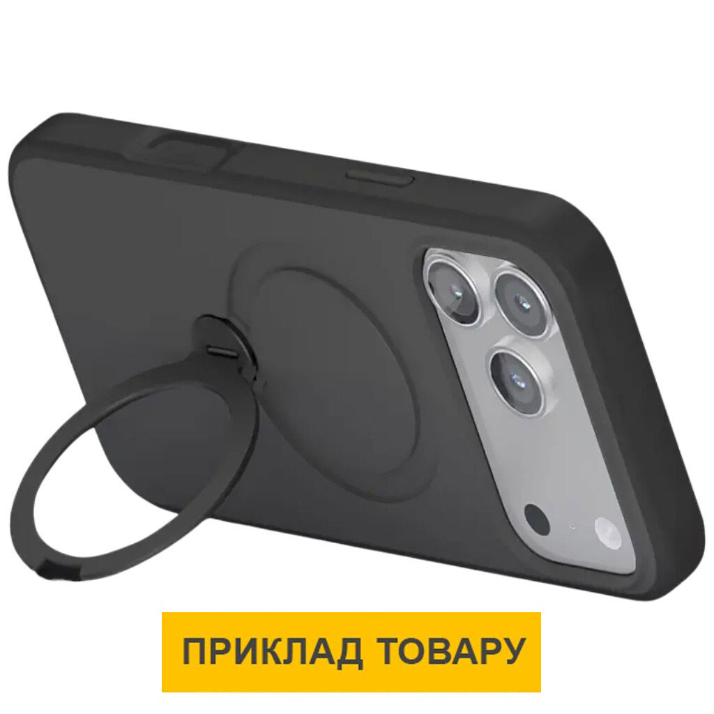 Чохол (накладка) Apple iPhone 17, Epik Metal Buttons, MagSafe, Чорний - № 2 Чохол (накладка) Apple iPhone 17, Epik Metal Buttons, MagSafe, Чорний - № 2