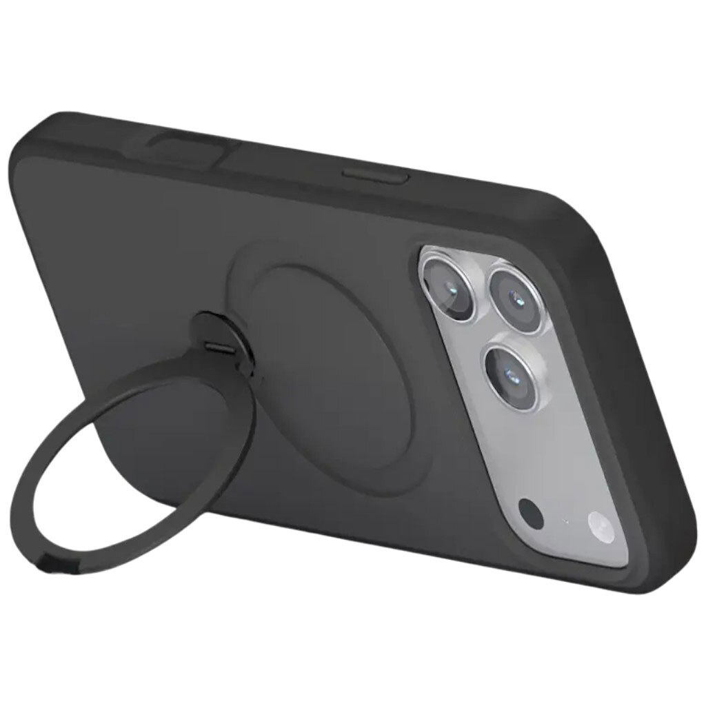 Чохол (накладка) Apple iPhone 17 Pro Max, Epik Metal Buttons, MagSafe, Чорний - № 2 Чохол (накладка) Apple iPhone 17 Pro Max, Epik Metal Buttons, MagSafe, Чорний - № 2