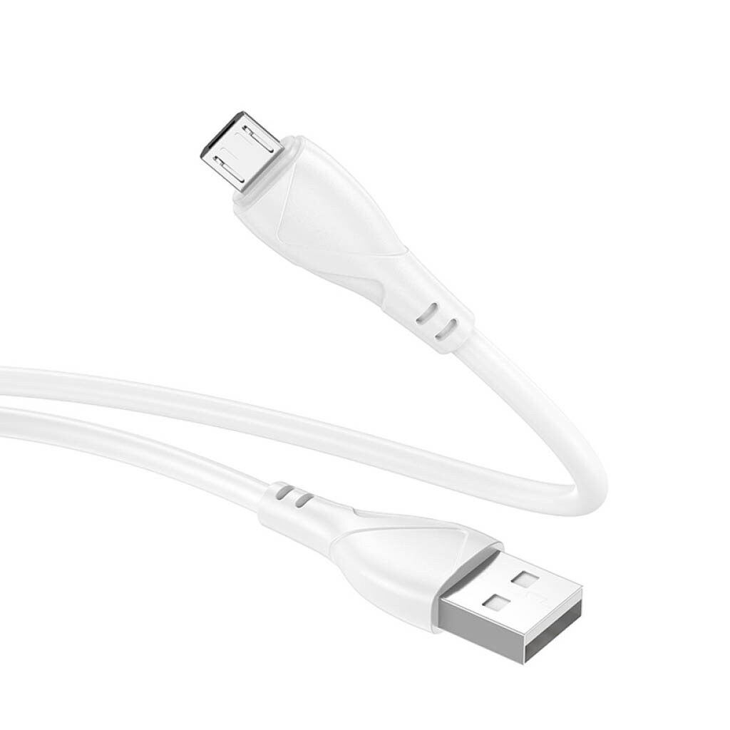 USB кабель Borofone BX121 Energy, mciroUSB, 1.0 м., Білий - № 3 USB кабель Borofone BX121 Energy, mciroUSB, 1.0 м., Білий - № 3