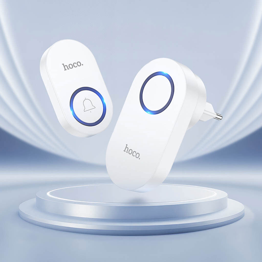 Дверной звонок Hoco HI25, Белый - № 8 Дверной звонок Hoco HI25, Белый - № 8