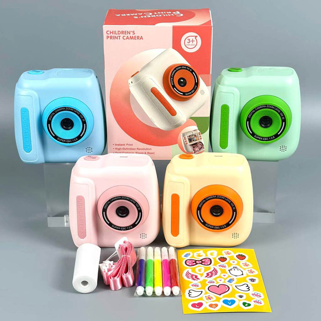 Дитяча фотокамера D102 Color Printing, Блакитний - № 8 Дитяча фотокамера D102 Color Printing, Блакитний - № 8