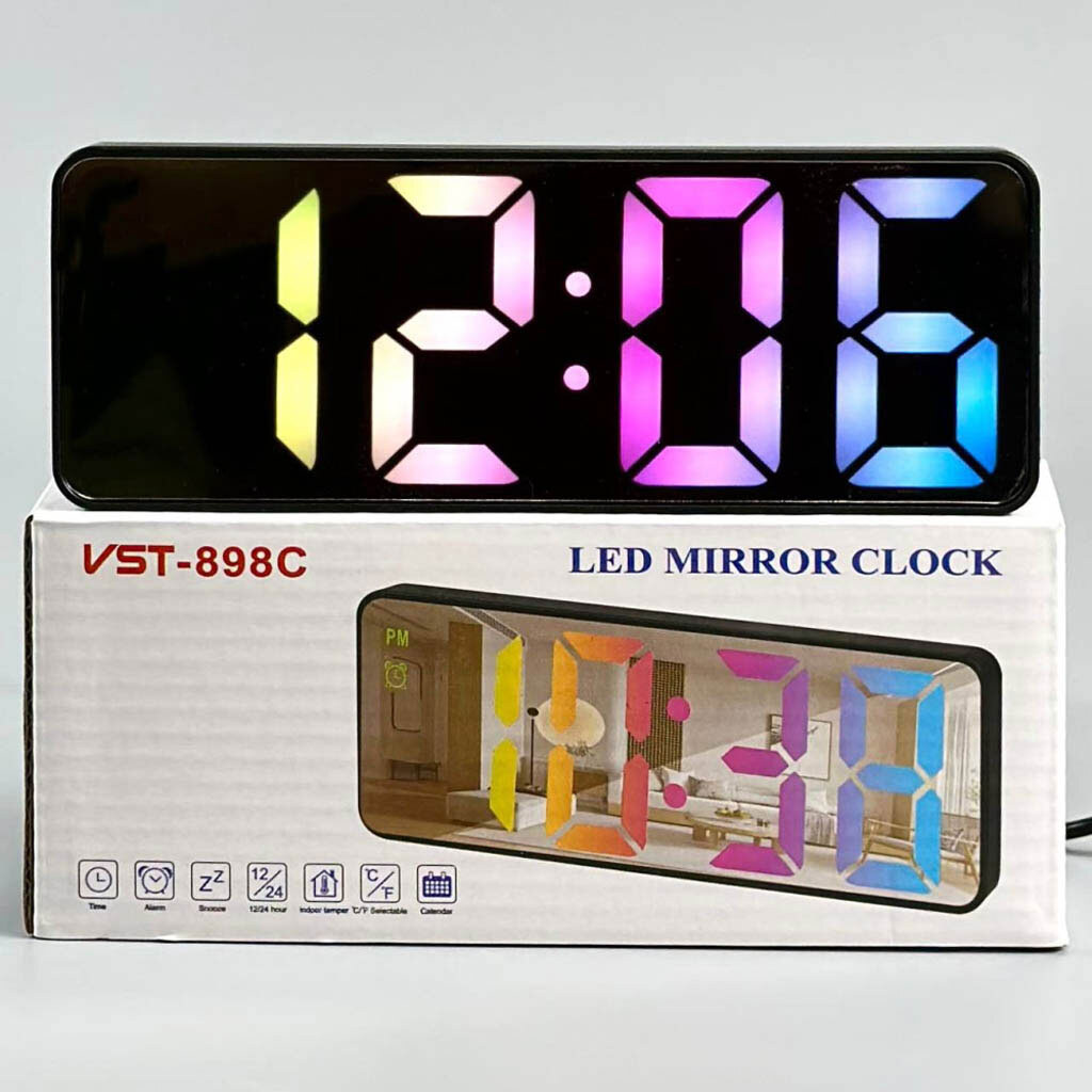 Годинник VST-898C, Чорний - № 6 Годинник VST-898C, Чорний - № 6