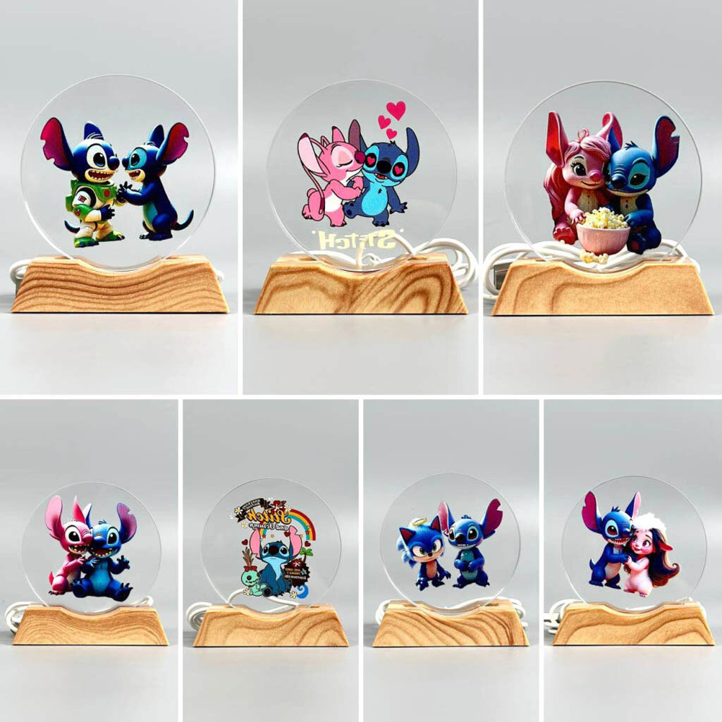 Ночник Лило и Стич, Разноцветный - № 8 Ночник Лило и Стич, Разноцветный - № 8