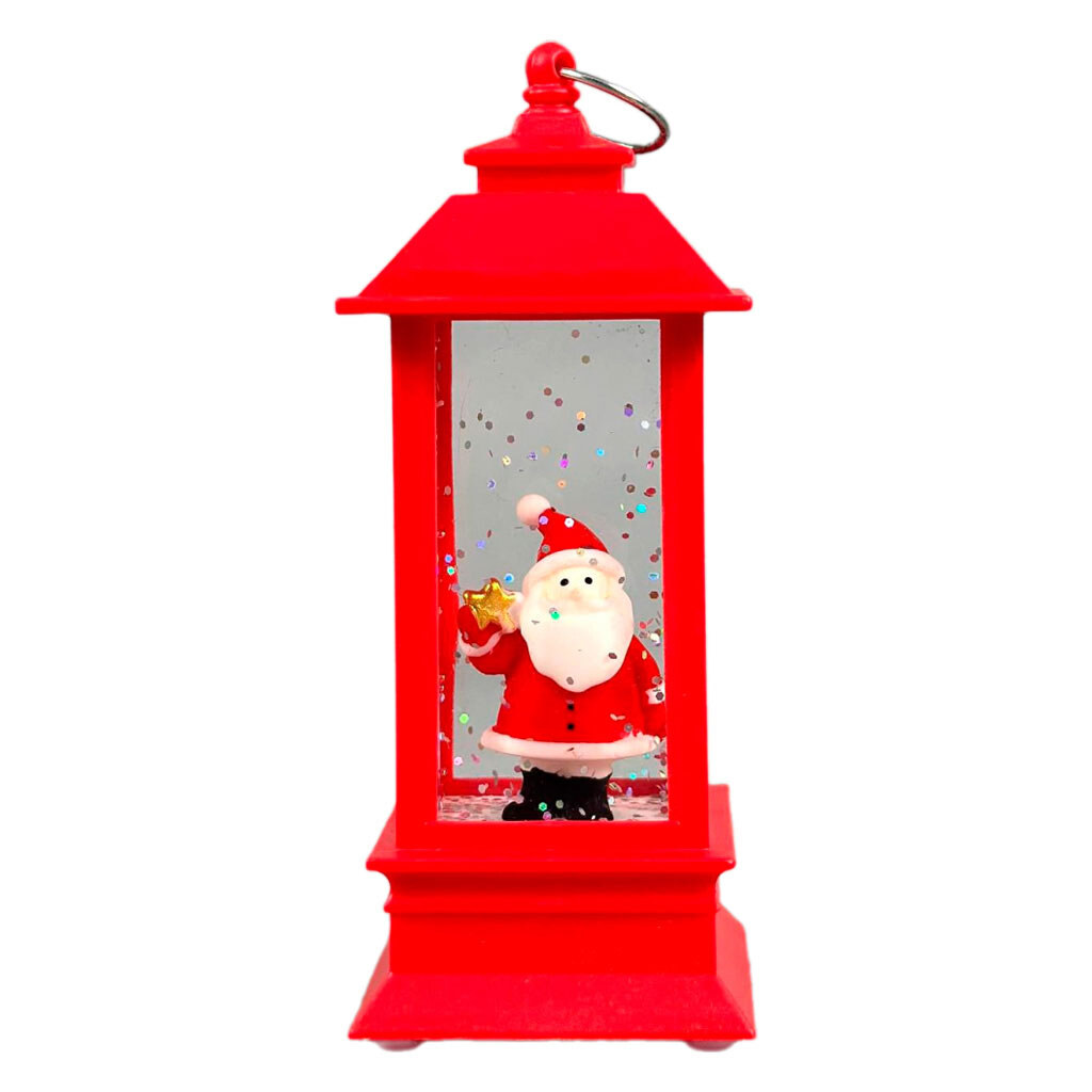 Нічник із різдвяними фігурками всередині., Червоний - № 1 Нічник із різдвяними фігурками всередині., Червоний - № 1