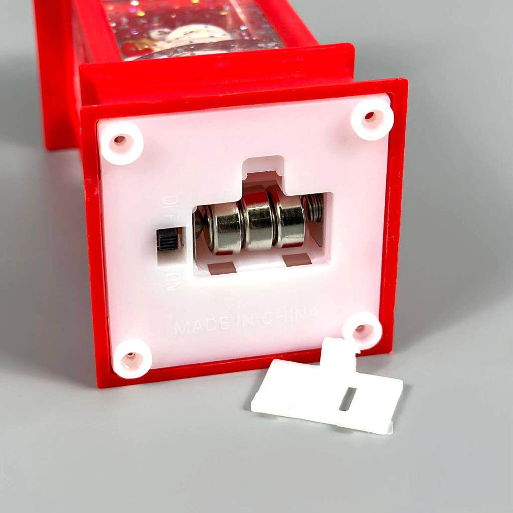 Нічник із різдвяними фігурками всередині., Червоний - № 2 Нічник із різдвяними фігурками всередині., Червоний - № 2