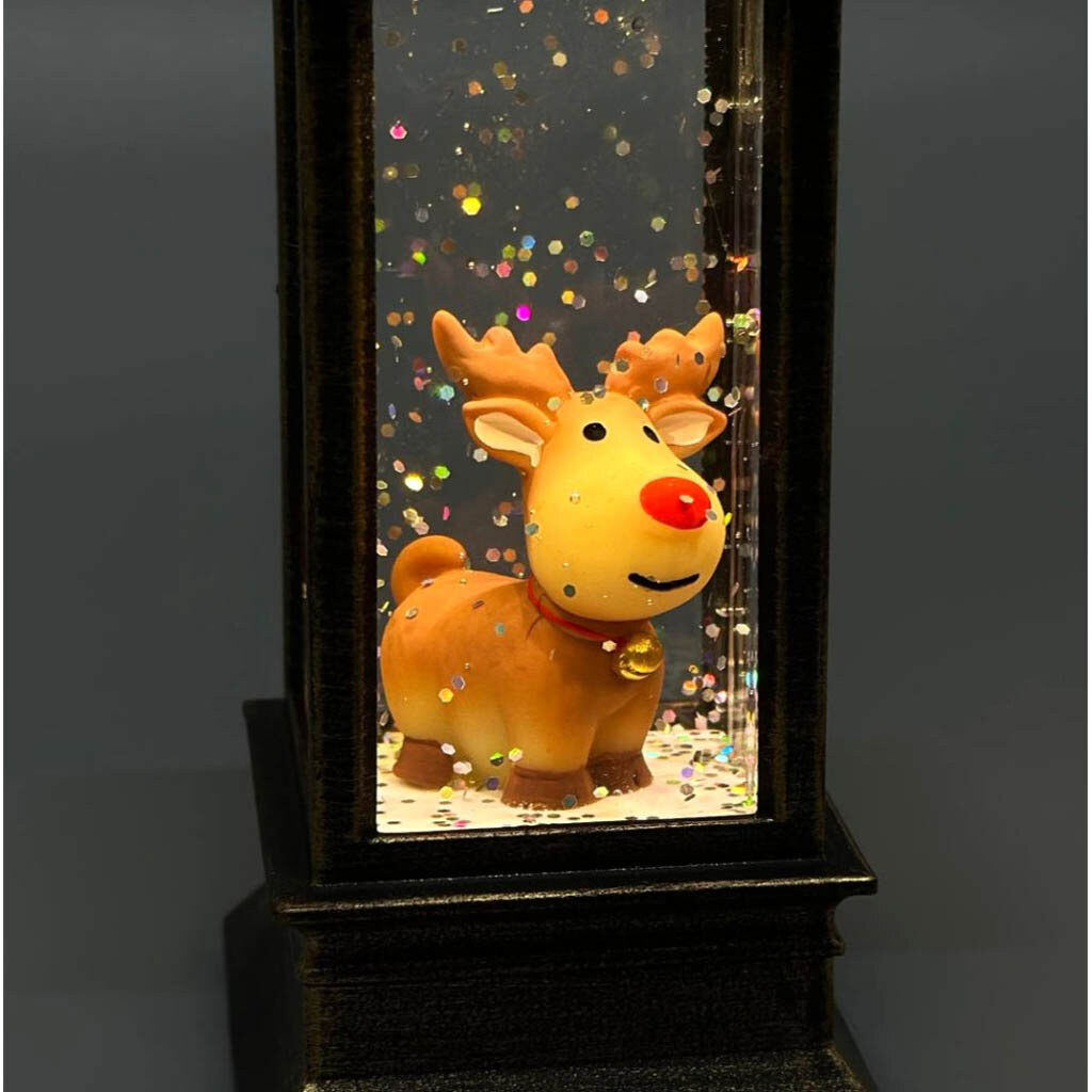 Нічник із різдвяними фігурками всередині., Червоний - № 5 Нічник із різдвяними фігурками всередині., Червоний - № 5