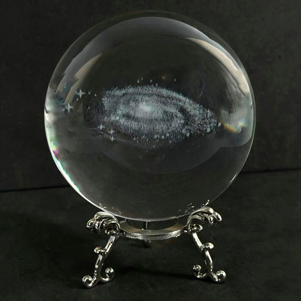 Нічник Кристалічна Куля AT-D6-6, Срібний - № 1 Нічник Кристалічна Куля AT-D6-6, Срібний - № 1