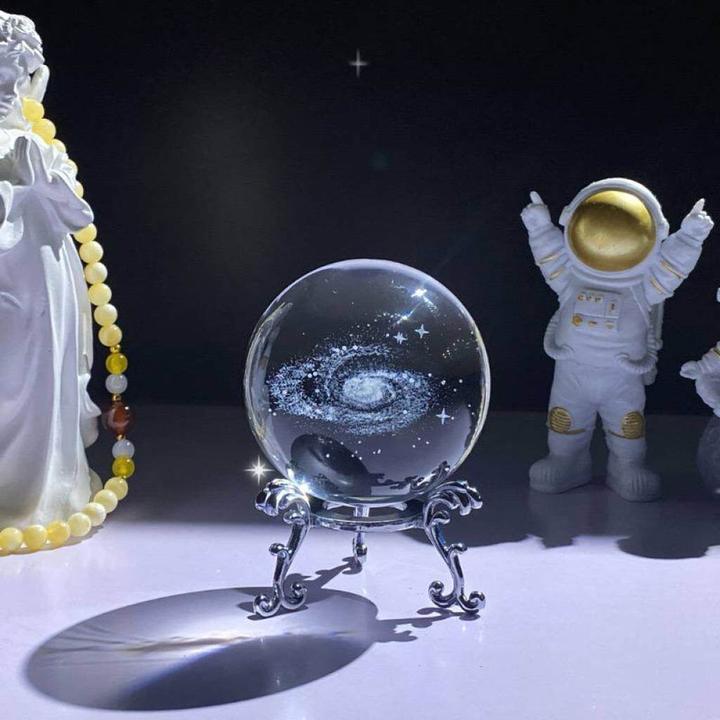 Нічник Кристалічна Куля AT-D6-6, Срібний - № 3 Нічник Кристалічна Куля AT-D6-6, Срібний - № 3