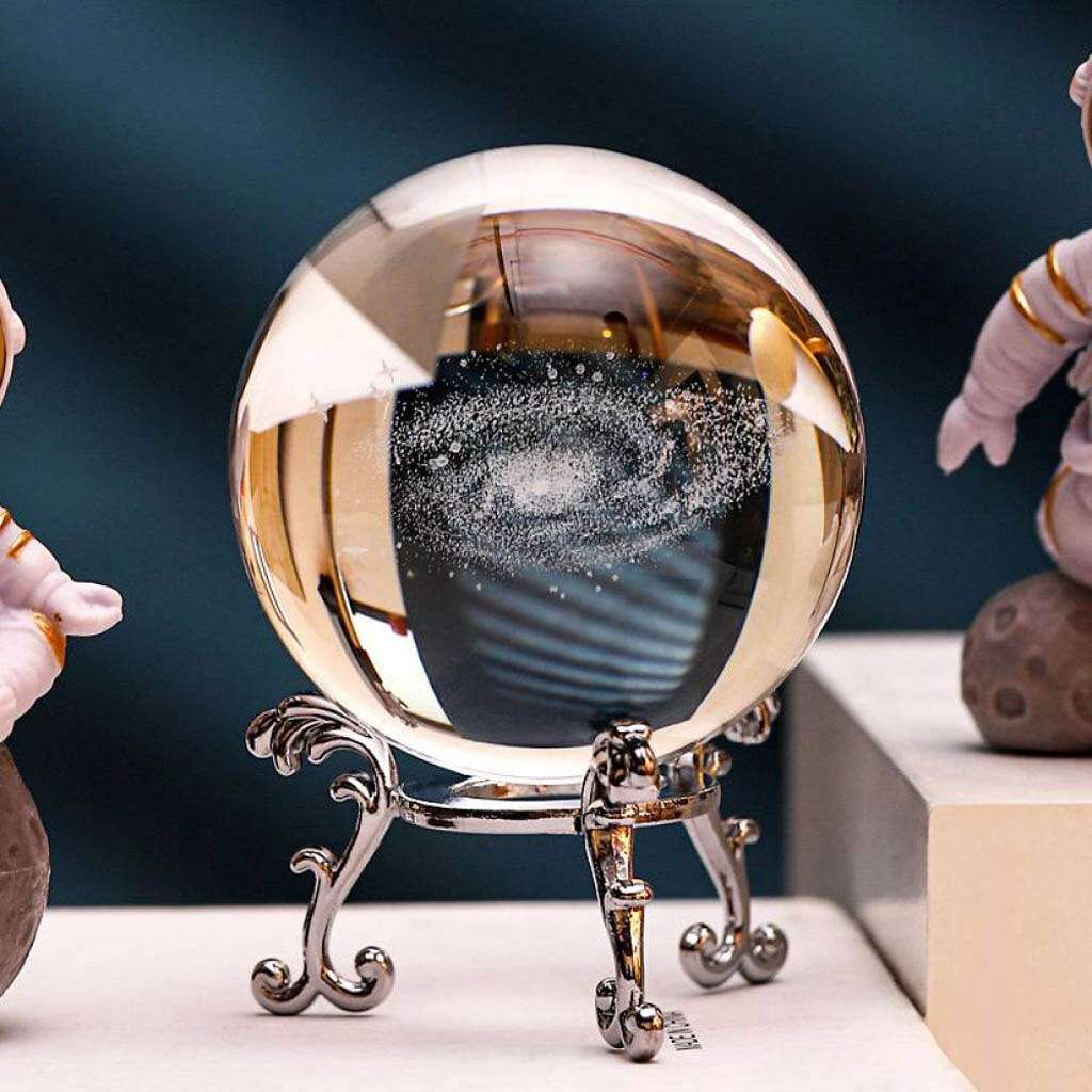 Нічник Кристалічна Куля AT-D6-6, Срібний - № 4 Нічник Кристалічна Куля AT-D6-6, Срібний - № 4