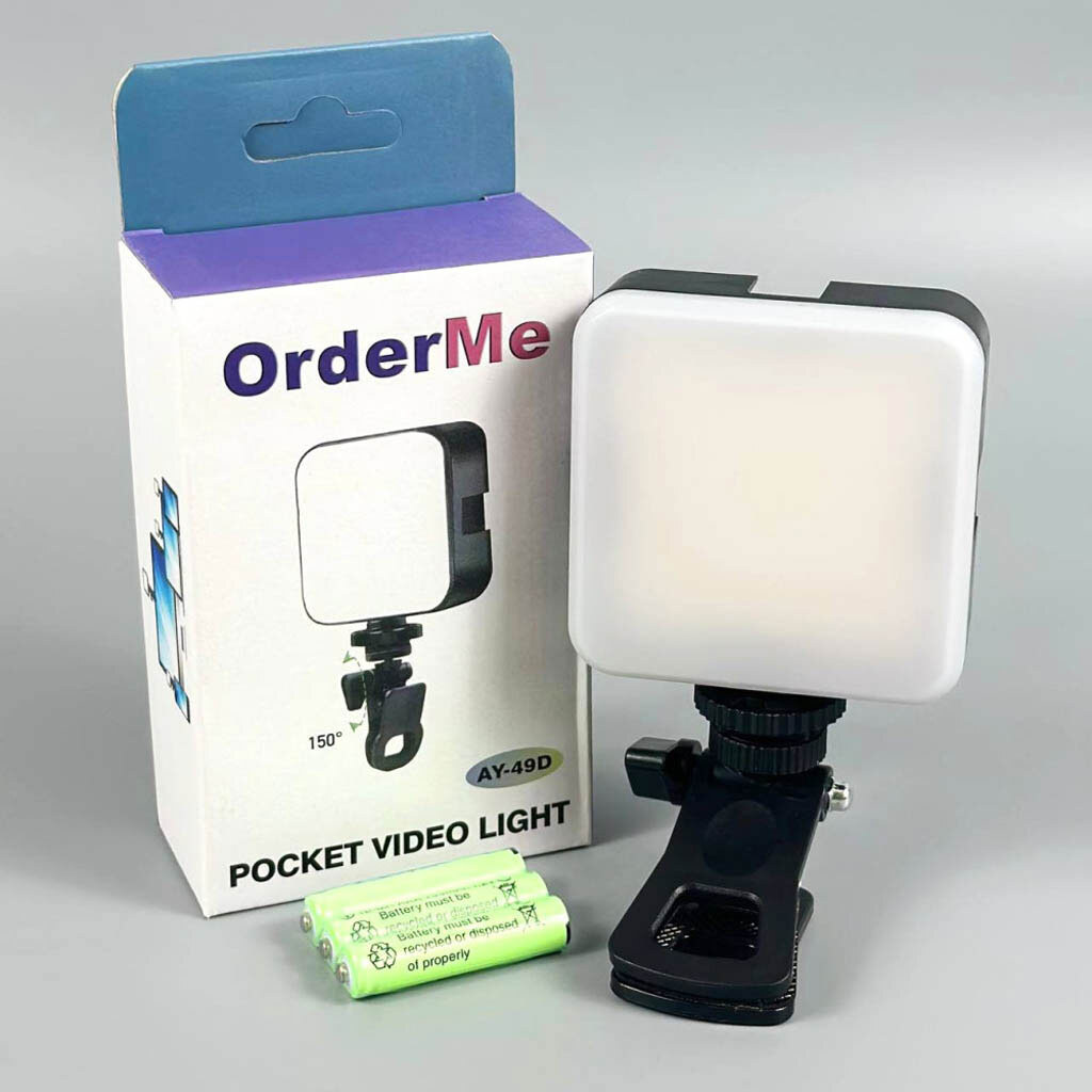 Відеосвітло AY-49D, Чорний - № 9 Відеосвітло AY-49D, Чорний - № 9