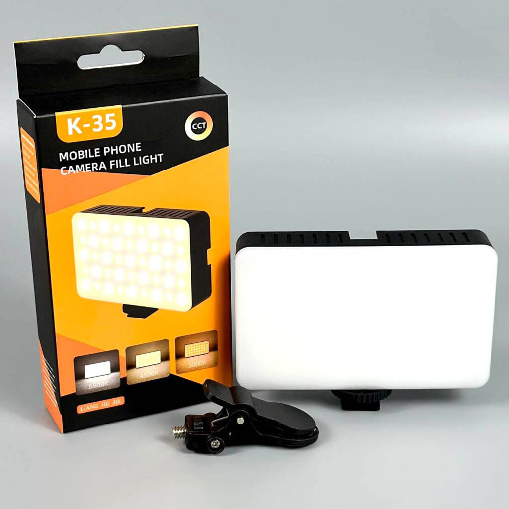 Відеосвітло K-35, Чорний - № 9 Відеосвітло K-35, Чорний - № 9