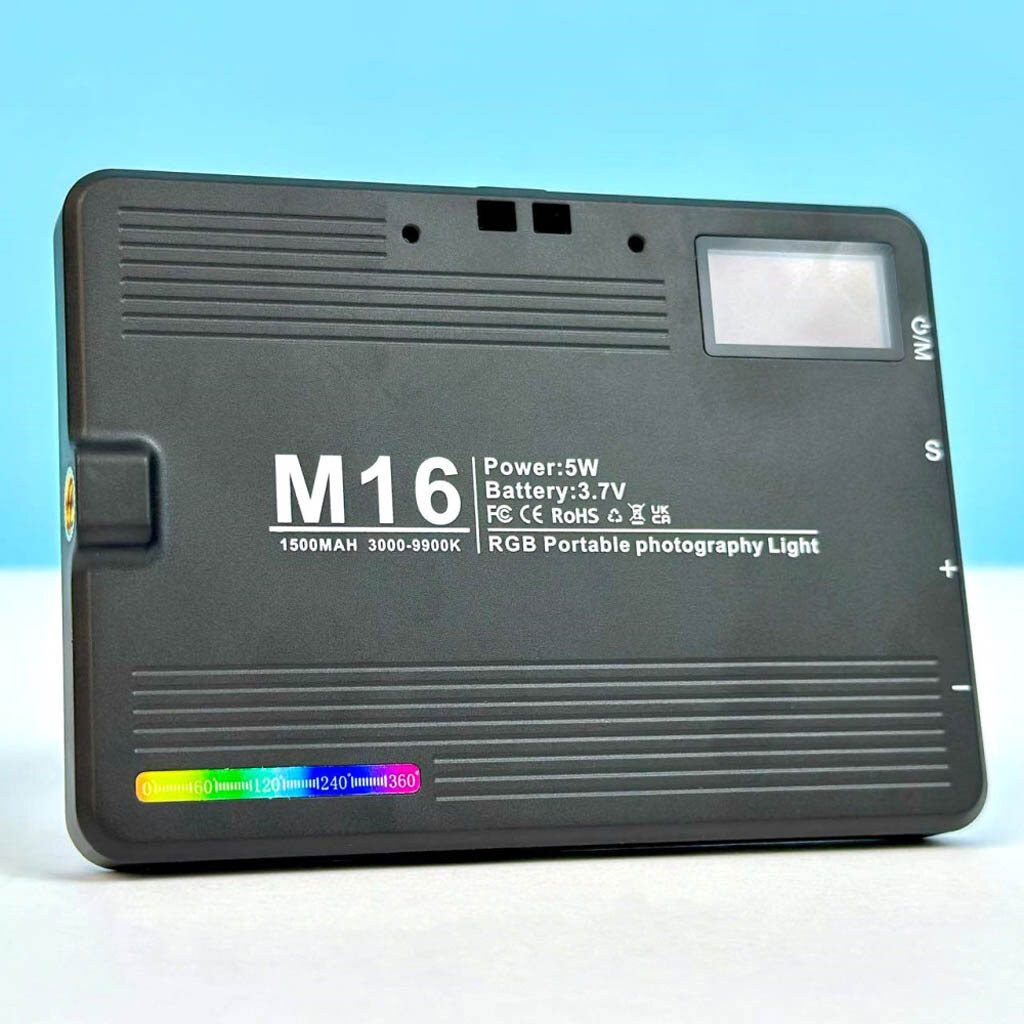 Відеосвітло M16, Чорний - № 4 Відеосвітло M16, Чорний - № 4