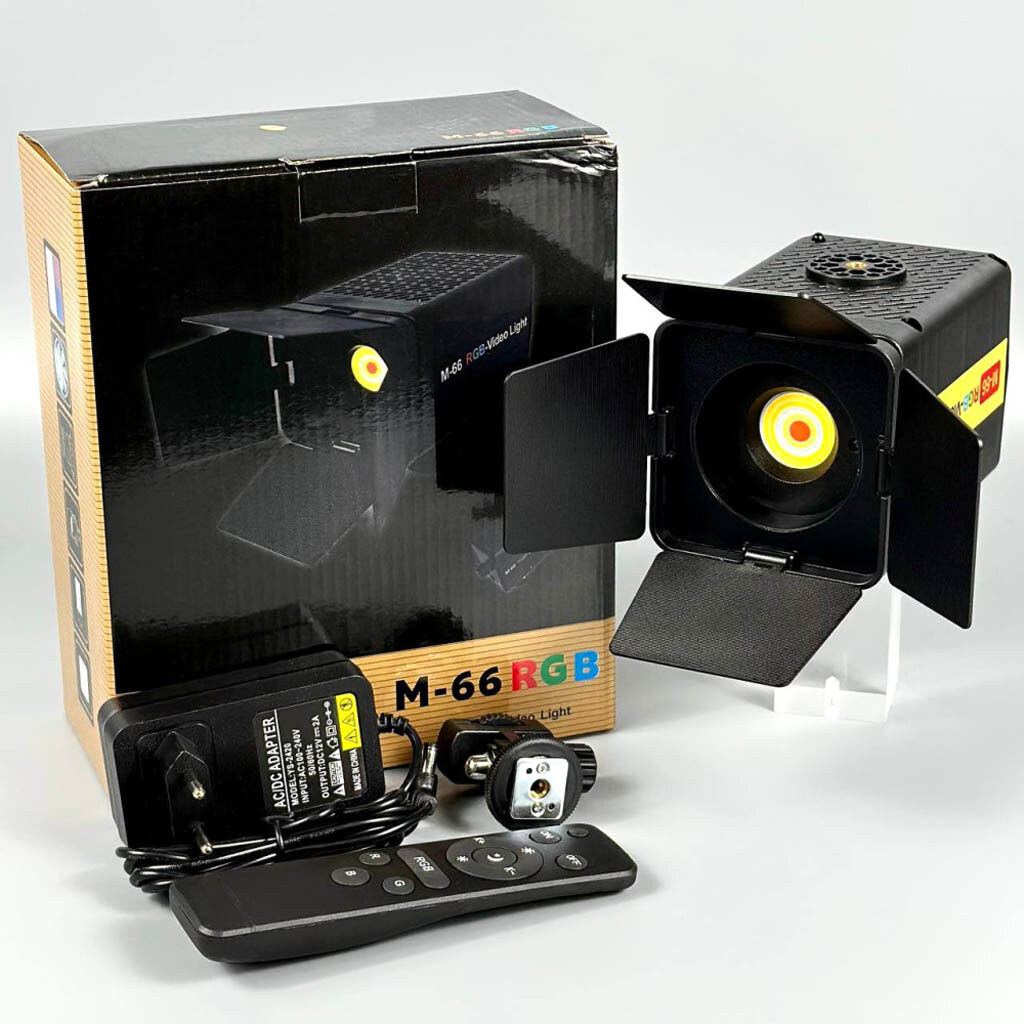 Відеосвітло Video Light M-66, Чорний - № 9 Відеосвітло Video Light M-66, Чорний - № 9