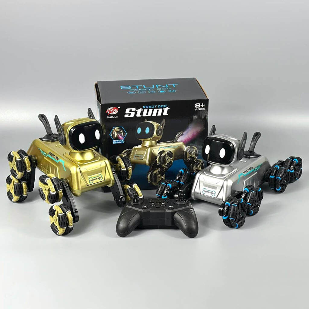 Робот-собака на пульті радіокерування Stunt 8882E, Золотий - № 11 Робот-собака на пульті радіокерування Stunt 8882E, Золотий - № 11