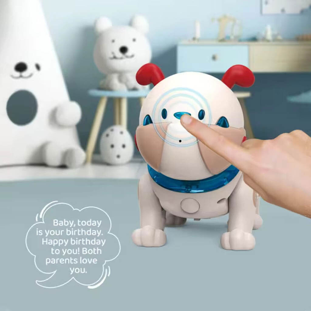 Робот-собака на пульті радіокерування Voice Ai Pet Dodo BG1539, Бежевий - № 5 Робот-собака на пульті радіокерування Voice Ai Pet Dodo BG1539, Бежевий - № 5