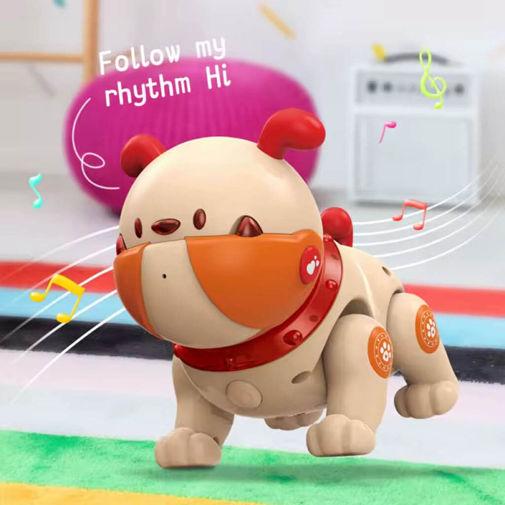 Робот-собака на пульті радіокерування Voice Ai Pet Dodo BG1539, Бежевий - № 7 Робот-собака на пульті радіокерування Voice Ai Pet Dodo BG1539, Бежевий - № 7