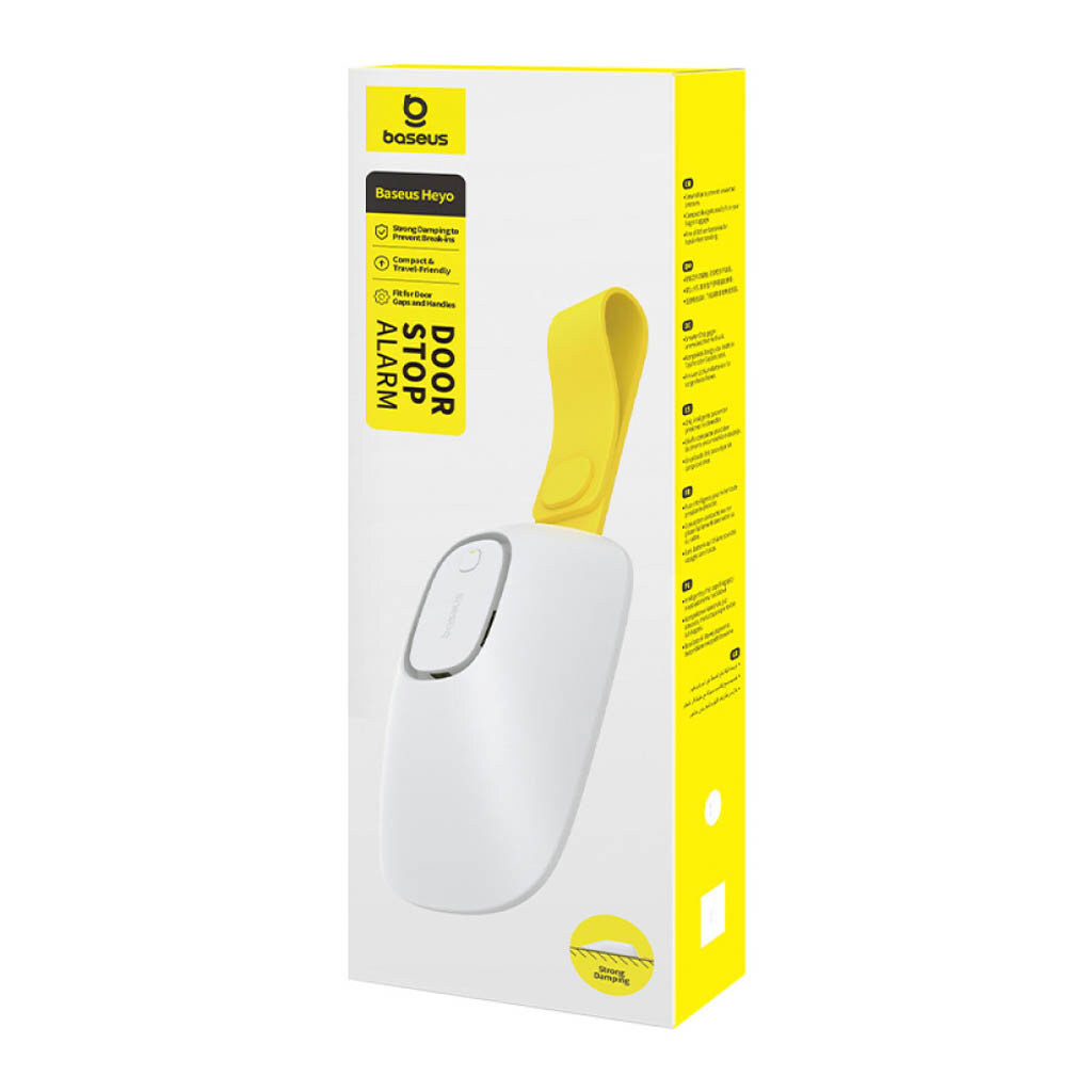 Сигналізація дверного упору Baseus Z0004900 Heyo Door Stop Alarm, Білий - № 9 Сигналізація дверного упору Baseus Z0004900 Heyo Door Stop Alarm, Білий - № 9