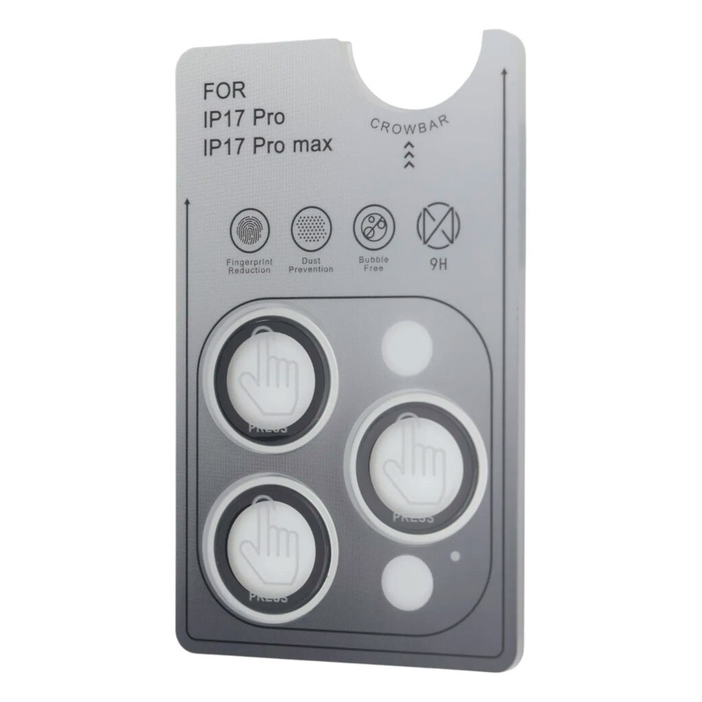 Защитное стекло камеры Apple iPhone 17 Pro / iPhone 17 Pro Max, BEISOKY PVD, Серебряный - № 2 Защитное стекло камеры Apple iPhone 17 Pro / iPhone 17 Pro Max, BEISOKY PVD, Серебряный - № 2