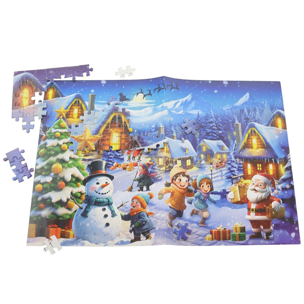 Адвент-календарь детский "Рождественские пазлы", GipGo - № 3 Адвент-календарь детский "Рождественские пазлы", GipGo - № 3