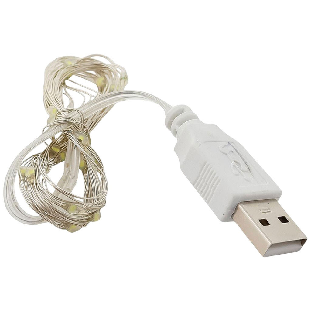 Гирлянда декоративная LED USB "Капельки", 30 ламп, Mirko - № 1 Гирлянда декоративная LED USB "Капельки", 30 ламп, Mirko - № 1