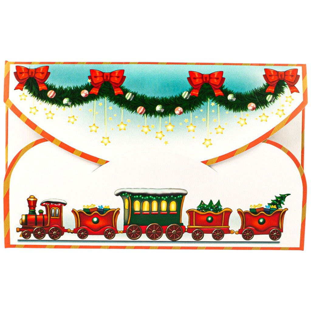 Открытка детская "Волшебный лист желаний", с наклейками - № 1 Открытка детская "Волшебный лист желаний", с наклейками - № 1