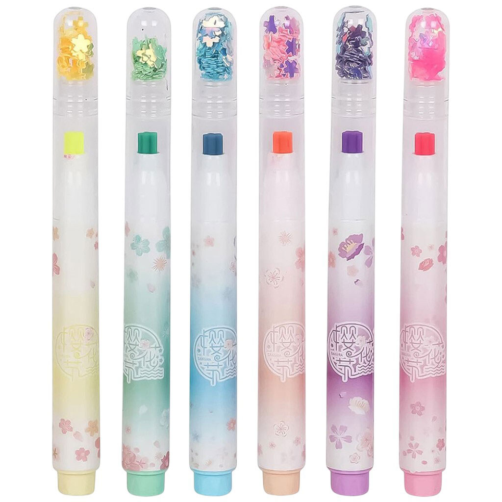 Набір маркерів кольорових з декоративним корпусом, 6 шт - № 2 Набір маркерів кольорових з декоративним корпусом, 6 шт - № 2