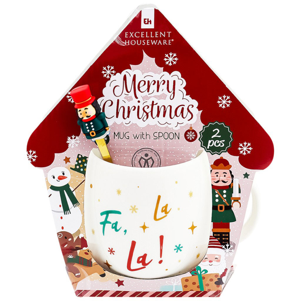 Набір посуду Excellent Houseware Різдвяного, 2 предмета - № 1 Набір посуду Excellent Houseware Різдвяного, 2 предмета - № 1