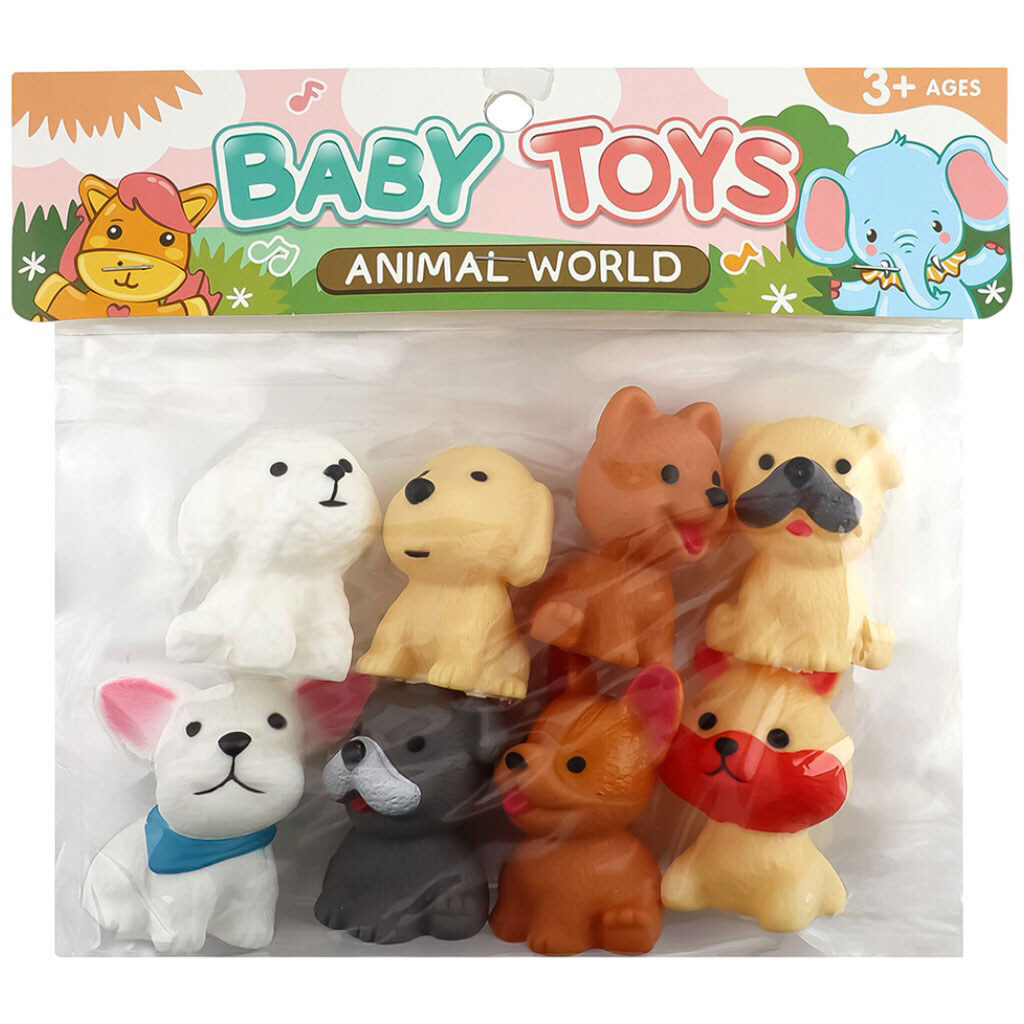 Набор фигурок игрушечных "Песики", 8 шт., Baby Toys - № 2 Набор фигурок игрушечных "Песики", 8 шт., Baby Toys - № 2