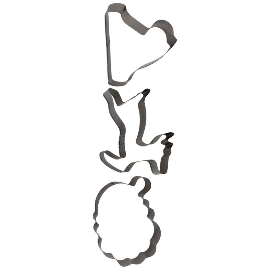 Набор форм для печенья металлических Almo "Рождественские", 3 шт. - № 1 Набор форм для печенья металлических Almo "Рождественские", 3 шт. - № 1