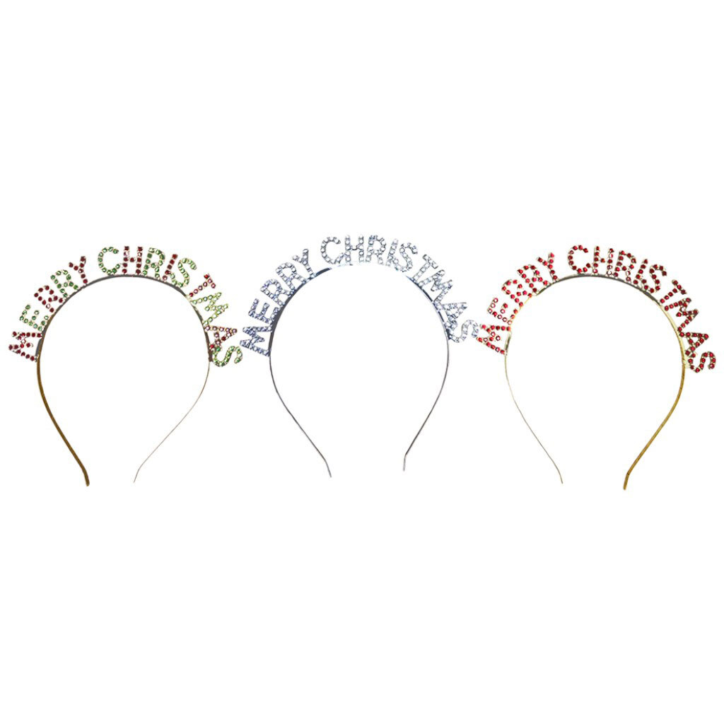 Обруч для волос декоративный "Merry Christmas" - № 2 Обруч для волос декоративный "Merry Christmas" - № 2