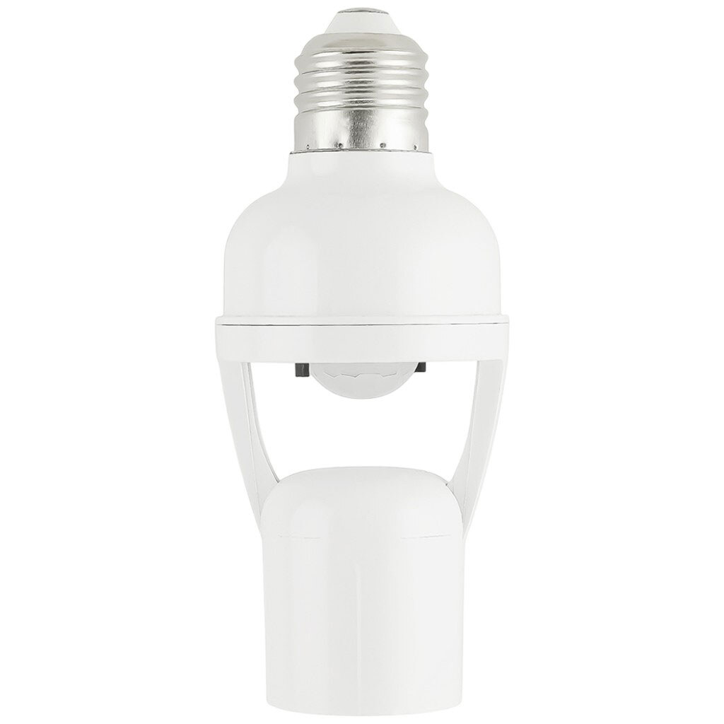 Патрон электрический с датчиком движения ЕВРОСВЕТ SE27-01 белый - № 4 Патрон электрический с датчиком движения ЕВРОСВЕТ SE27-01 белый - № 4