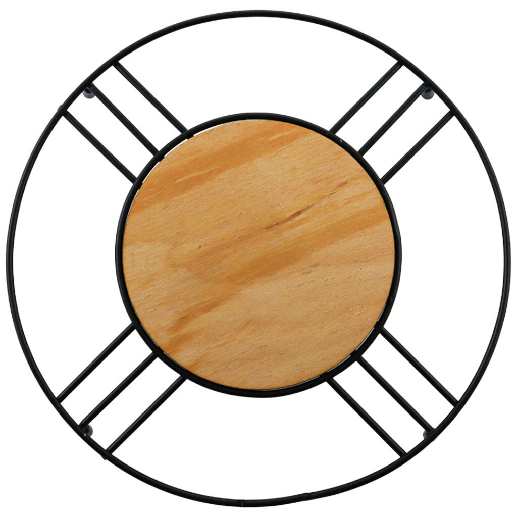 Підставка під гаряче металева кругла з дерев'яною основою VERBA - № 1 Підставка під гаряче металева кругла з дерев'яною основою VERBA - № 1