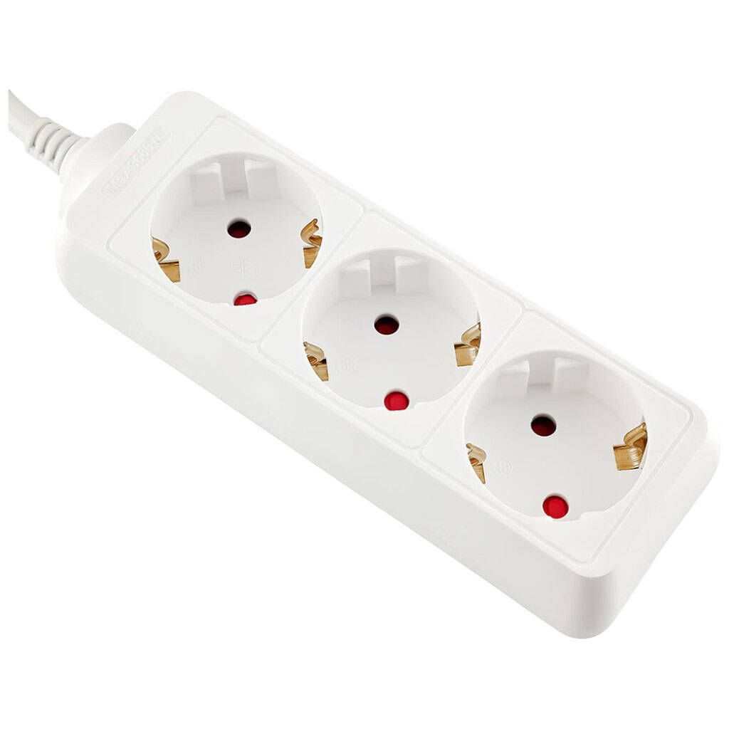 Удлинитель электрический с заземлением LUNO, 3 розетки, 5 м - № 3 Удлинитель электрический с заземлением LUNO, 3 розетки, 5 м - № 3