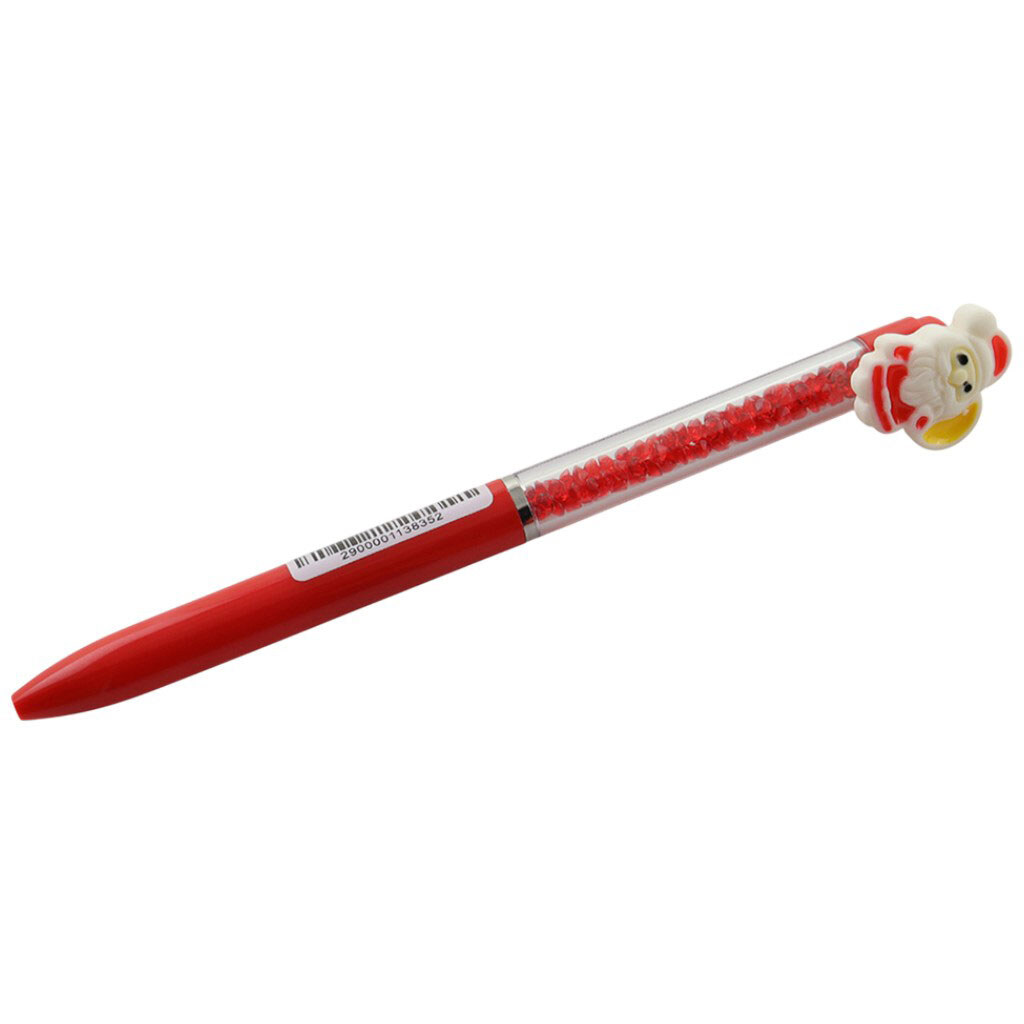 Ручка шариковая с камнями в корпусе "Рождественская" - № 2 Ручка шариковая с камнями в корпусе "Рождественская" - № 2